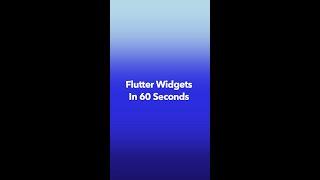 Flutter Widgets in 60 seconds: ListView