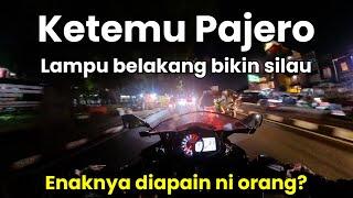 Lagi lagi Pajero pake lampu bikin silau pengendara belakang | Pure Sound ZX25R with Akrapovic