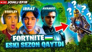 STRIM TURNIR #FORTNITE ESKI SEZON QAYTDI | STAYLzy / AVAMEO | Jonli Efir