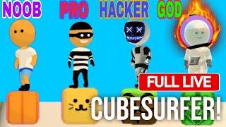 The liepxc 1M is Live || Cube Surfer Live Gameplay for Android Game ‼️