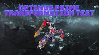 Optimus Prime Transforming Test