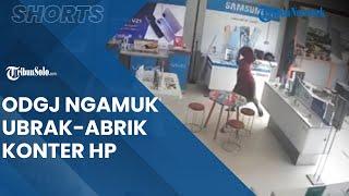 ODGJ Kabur saat Hendak Dibawa ke RSJ Ngamuk Lalu Ubrak-abrik Konter HP