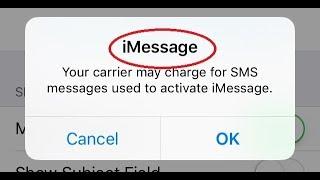 How To Turn Off  Or Disable IMessages PoP UP On IPhone | iMessage your carrier may charge pop up
