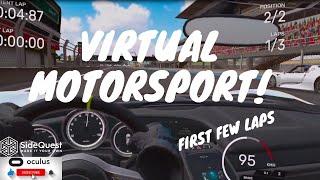 Virtual Motorsports VR Gameplay - Sidequest DEMO Oculus Quest 2 Gameplay