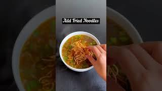 Easy Veg Manchow Soup Recipe | Indo Chinese Recipe | Restaurant Style Soup#shorts #youtubeshorts