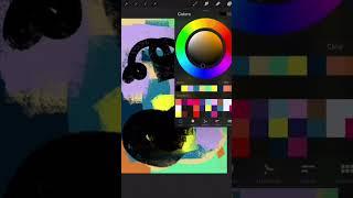 Easy Beginner Abstract Art Painting with Procreate App | Satisfying Digital Abstract Art on iPad