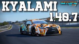 KYALAMI 1:40:7 Hotlap + Popometer Data - LEXUS RCF GT3 - Assetto Corsa Competizione