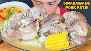 Sinabawang Pork Pata Mukbang Asmr | Filipino Food Mukbang Philippines