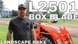 #58 L2501 KUBOTA Box Blade Landscape Rake LAND PRIDE Driveway Grading