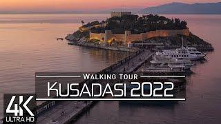 【4K 60fps】 VIRTUAL WALKING TOUR:  «Kusadasi - Turkey 2022»  ORIGINAL SOUNDS  NO COMMENT  ASMR