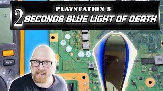 2 seconds BLOD Blue Light Of Death PS5 repair