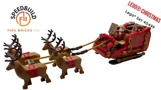 LEGO Santa's Sleigh Seasonal 40499 Speed Build Review Merry Christmas