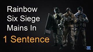 Every Rainbow 6 main described in 1 sentence pt. 1