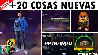 +20 NOVEDADES DE LA NUEVA ACTUALIZACION DE FREE FIRE 2022 / JUSTIN BIEBER , MASCOTA, ARMAS Y MÀS