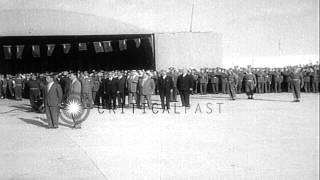 Jordanian King Hussein takes off in an airplane from Amman Airfield in Jordan, fo...HD Stock Footage