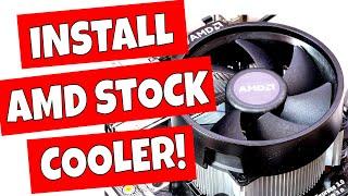 How To Install AMD CPU & Stock Wraith Cooler Quick & Easy