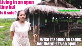 Is it Safe for this Seductive Filipina Mother to Live in a Wide Open Hut without Doors and Walls? PH