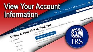 View Your Account Information