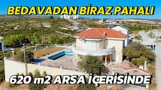 620 m2 Arsa İçerisinde Maliyetinin Çok Altında Satılık 4+1 50 m2 Havuzlu Villa / No:174