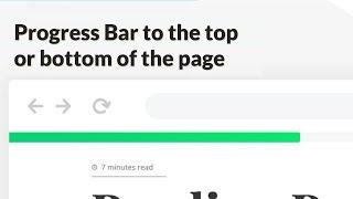 Reading Progress Bar for WordPress Website