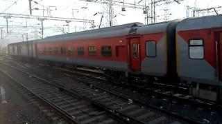 22413 Madgaon Rajdhani Express arrives at Panvel Jn.