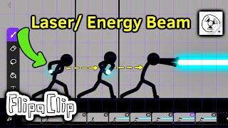 HOW TO ANIMATE A LASER/ ENERGY BEAM IN FLIPACLIP  #flipaclip #animationtutorial