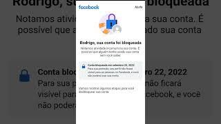 como desbloquear conta do Facebook