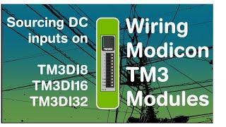 Wiring DC inputs (Sourcing) to a TM3 (Schneider Modicon PLC module) (Video 2 in a  series)