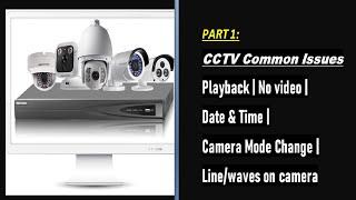 CCTV Common Issues | Input not support | No video | Date&Time | Camera Mode Change  | Playback