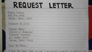How To Write A Request Letter Step by Step Guide | Writing Practices