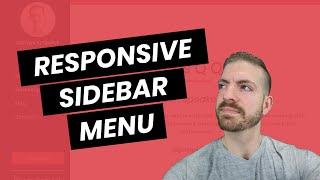Build a JavaScript Responsive Sidebar Menu