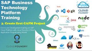 03 Create First Project in Cloud Application Programming Model | Business Application Studio CAP