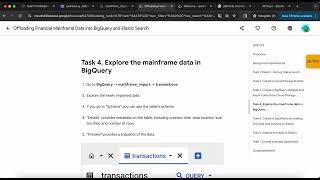 Offloading Financial Mainframe Data into BigQuery and Elastic Search | GSP1153