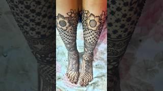 Full leg mehndi design || #bridalhenna #bridal #henna #mehndi #hennainspiration #mehndidesign #art