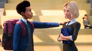 "Hey" Miles meets Gwen - Spider-Man: Into the Spider-Verse (2018) Movie Clip HD