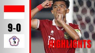 Highlights | Indonesia vs Chinese Taipei:9-0#highlights#timnasindonesia #timnasu23 #indonesia