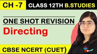 DIRECTING | Directing Class 12 Business Studies One Shot | Chapter 7 Business Studies Class 12