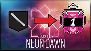 How I Got CHAMPION In Operation Neon Dawn - Ranked Highlights : Rainbow Six Siege