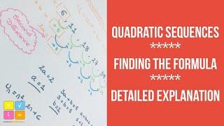 Quadratic Sequences - How to find the formula for the n-th term