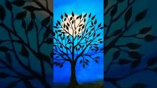 Night scenery painting  | Creative corner