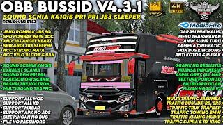 OBB BUSSID V4.3.1 SOUND SCANIA K410iB PRI PRI JB3 SLEEPER | Grafik Hd 4K Realistis | Bussid