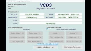 Démonstration VCDS en français - www.rosstech.fr