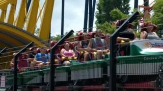 Allen, Hallie and Maureen riding Top Thrill Dragster