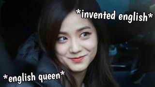 jisoo is secretly fluent in english