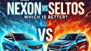 "Tata Nexon EV vs Kia Seltos - Ultimate Comparison!  | Nitro Wheels".             #CarComparison