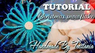 Как сделать СНЕЖИНКУ DIY: Новогодний ДЕКОР Своими Руками  Polymer clay tutorial SNOWFLAKE  