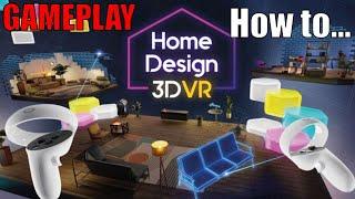 Home design 3D VR: GAMEPLAY, Oculus Quest 2