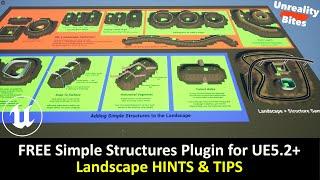 UE5: FREE Simple Structures Plugin - Landscape Hints & Tips