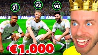 Ich habe mit einem 1€ vs 1.000€ FC 24 Team gespielt! 