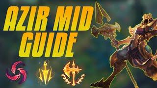 AZIR MID Guide - How to Carry With Azir Step By Step - Detailed Guide